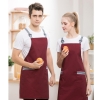color 62022 simple  breathable fabric restaurant work apron chef halter apron