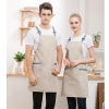 color 82022 simple  breathable fabric restaurant work apron chef halter apron