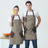 color 22022 fashion  canvas halter apron  fruit store apron long apron household apron custom logo supported