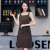 color 32022 korea style  halter apron  buy  apron for waiter chef apron caffee shop apron 服务员围裙