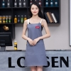 color 32022 Japan hot sale  halter apron  buy  apron for   chef apron caffee shop waiter apron