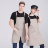 color 12022 Europe design halter apron  wholesale aprons for   chef apron caffee shop  waiter apron 2217