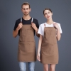 color 32022 Europe design halter  housekeeping aprons for   chef apron caffee shop  waiter apron