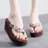 color 62022 high quality floral beach slipper  women  slipper wholesale household sipper