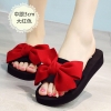 color 52022 fashion nice cloth bow beach slipper summer  women  slipper sandals