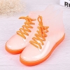 color 22022 Transparent Sweaty  fashion colorful crystal transparent PVC  women rain boot