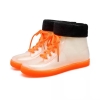 color 62022 Transparent Sweaty  fashion colorful crystal transparent PVC  women rain boot