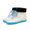 color 112022 Transparent Sweaty  fashion colorful crystal transparent PVC  women rain boot