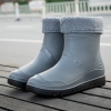 color 12022  winter low hem rain boot for men fishing rain boot