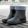 color 32022  winter low hem rain boot for men fishing rain boot