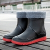 color 42022  winter low hem rain boot for men fishing rain boot