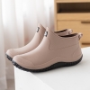color 12022  new design autumn winter warm fleece water proof  women rain boot outdoor boot