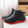 color 32022  new design autumn winter warm fleece water proof  women rain boot outdoor boot