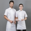 color 22022   summer  short sleeve mesh bread house baker  cooking  coat  chef jacket uniform workwear