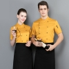 color 42022 summer design  thin fabric chef jacket uniform workwear restaurant   cheap chef clothing