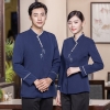 color 32022  Chinese style sleeve  tea house  waitress waiter  blouse jacket cafe  wait staf uniform