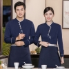 color 42022  Chinese style sleeve  tea house  waitress waiter  blouse jacket cafe  wait staf uniform