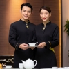 color 22022  Taiwan design sleeve  tea house  waitress waiter  blouse jacket cafe  wait staf uniform