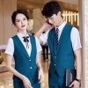 color 42022 fashion waiter Attendant uniform Suits vest pant  sales represent uniform working wear