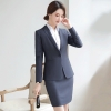 color 32022 fashion women Attendant pant Suits  sales representative working wear formal uniform