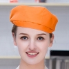color 8high quality Europe restaurant pub unisex waiter beret hat waitress cap