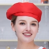 color 9high quality Europe restaurant pub unisex waiter beret hat waitress cap