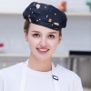 color 11high quality Europe restaurant pub unisex waiter beret hat waitress cap