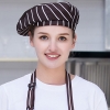 color 10high quality Europe restaurant pub unisex waiter beret hat waitress cap