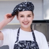 color 15high quality Europe restaurant pub unisex waiter beret hat waitress cap