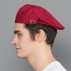 color 9Adjustable size Europe restaurant pub waiter beret hat  cap