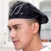 color 19cheap price summer breathable mesh waiter beret hat  chef cap hat