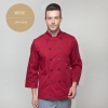 wine long sleeveEurope America design short/ long sleeve unisex cook coat chef uniform