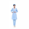 blue(white collar)long sleeve fashion professional beauty medical care doctor nurse uniform lab coat