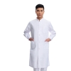 White2017 long sleeve officer collar dentist doctor uniform men coat