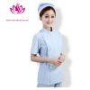 Light Bluefashion side-buttoned short sleeve summer nurse coat uniform (1 x jacket + 1 x pant )