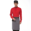 men redhorse print  waiter uniform shirts and apron