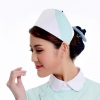 light green + white2015 fashion high quality nurse hat cap,multi designs