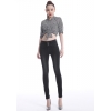 Dim Grayfashion design sexy high waist lycra denim women's female trousers jeans pencil pant