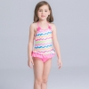 20patchwork color swimwear swimsuit for little girl