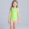 23patchwork color swimwear swimsuit for little girl