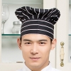 color 17high quality black and white square print chef hat