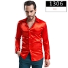 color 6fashion casual Imitation silk men shirt