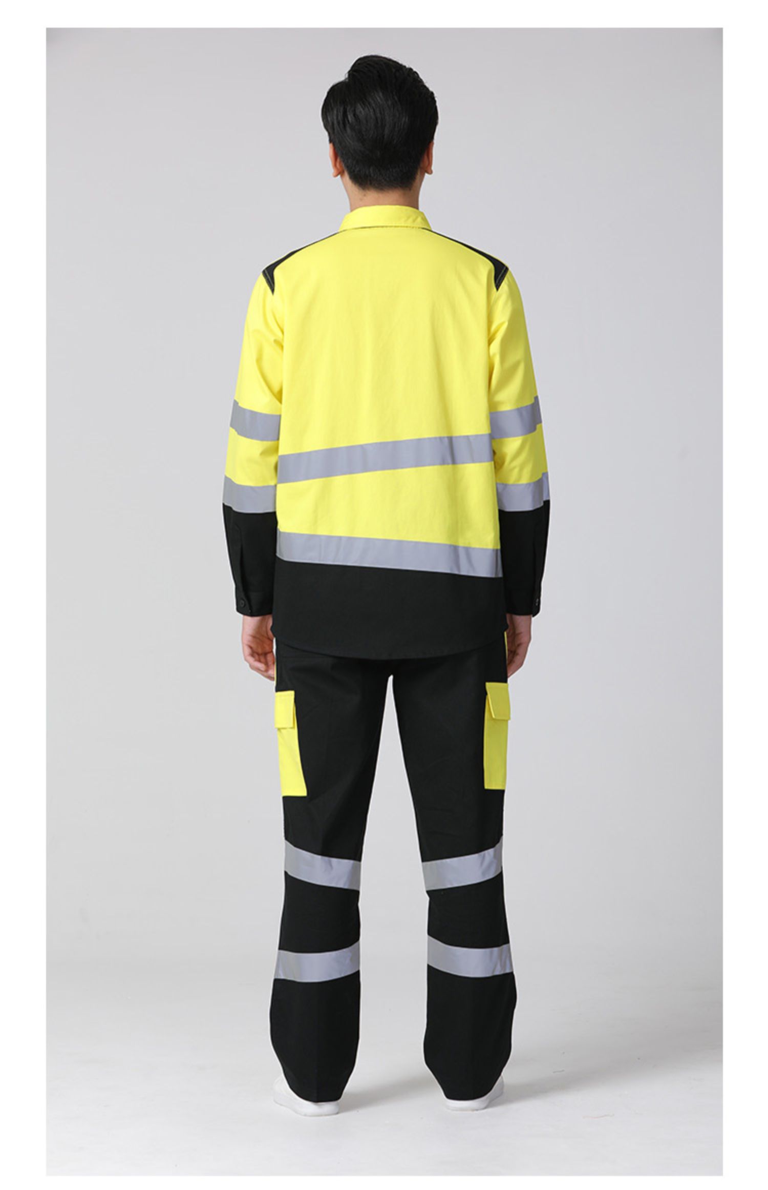 cottont fabric light refective security uniform miner factory worker uniform customized workwear factory OEM