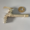 golden plating lengthen retro old style faucet tap
