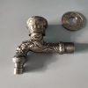 G1/2 dragon pattern metal alloy sink fast on tap garden faucet Color dragon handle 2